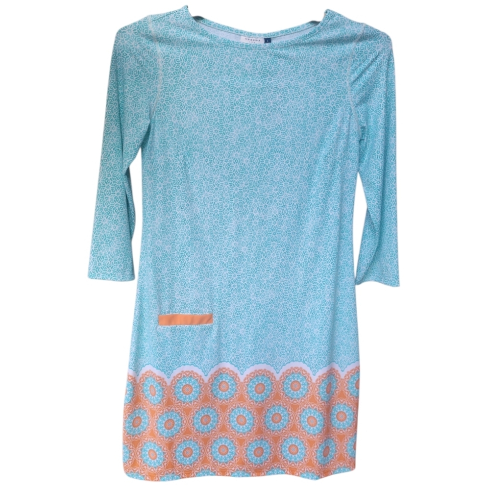 Cabana Life NWT UPF 50+ Tunic Shift Dress Resortwear Size S